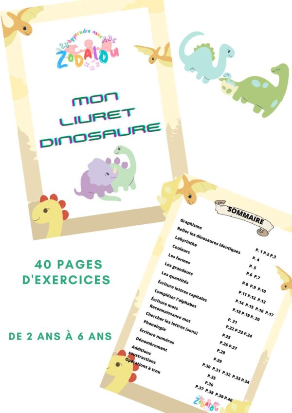 Livret Dinosaure