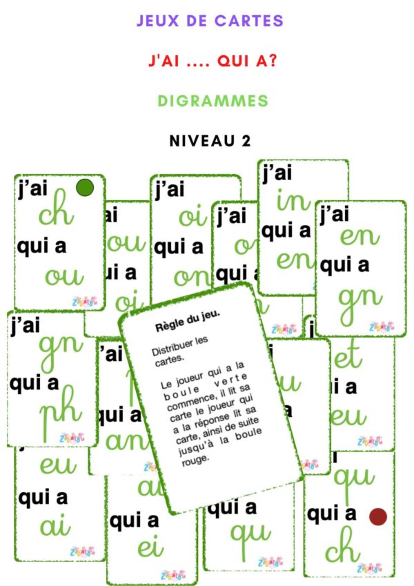 Jeu J'ai... Qui A ? Cursives 2