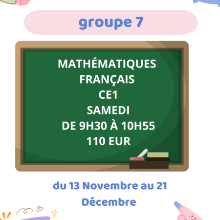 Cours Groupe 7 CE1