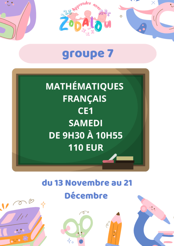 Cours Groupe 7 CE1
