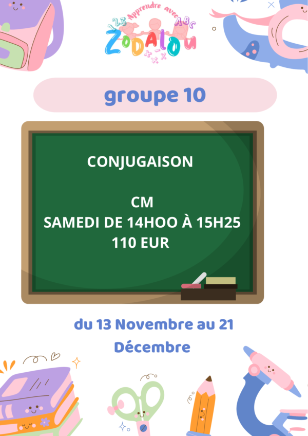 Cours Groupe 10 CM1 CM2