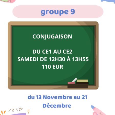 Cours Groupe 9 CE1 CE2