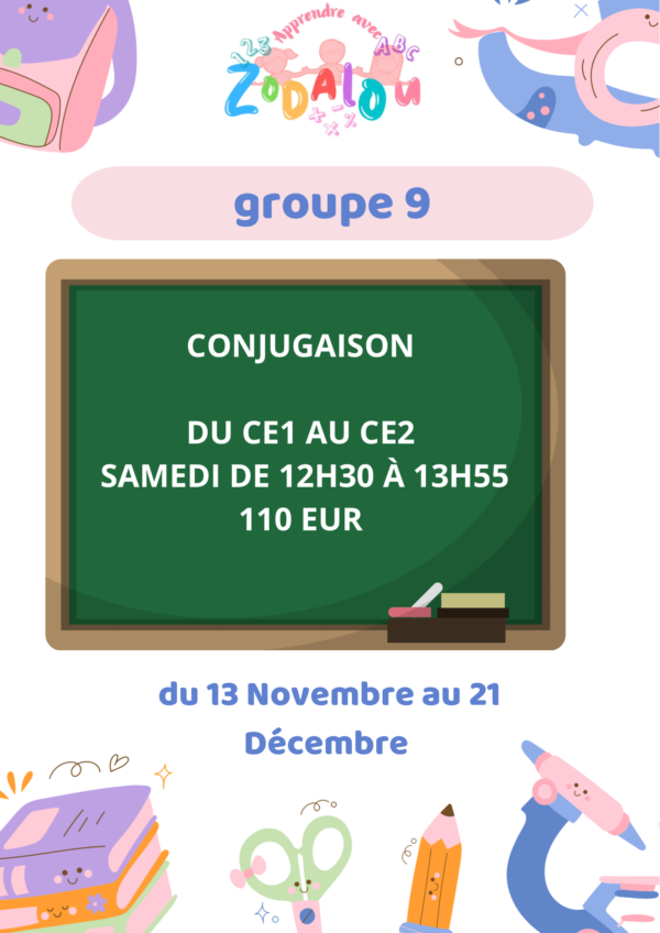 Cours Groupe 9 CE1 CE2