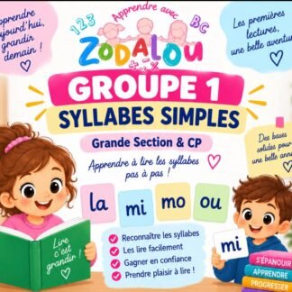 Groupe 1 – Syllabes simples