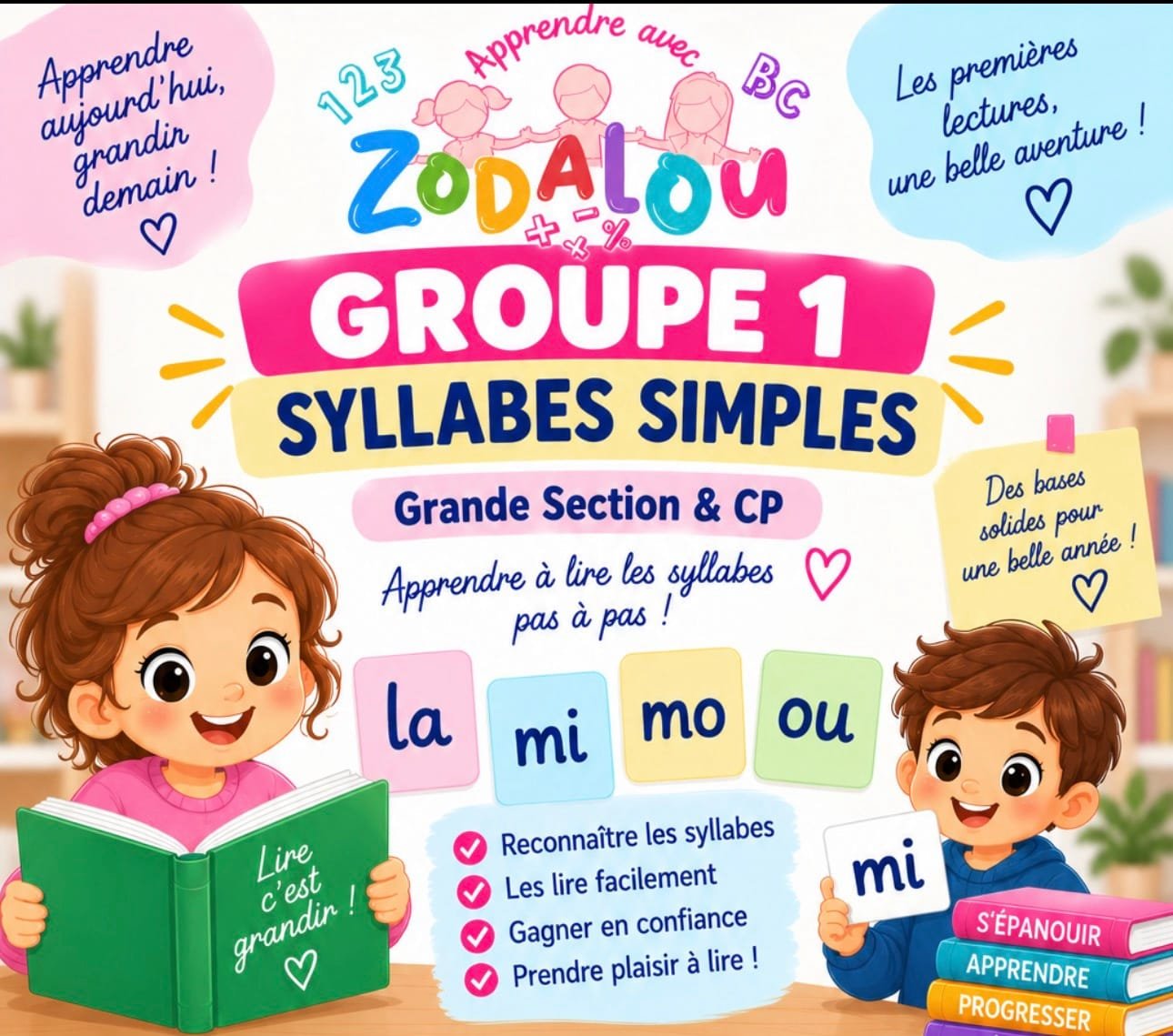 Groupe 1 – Syllabes simples