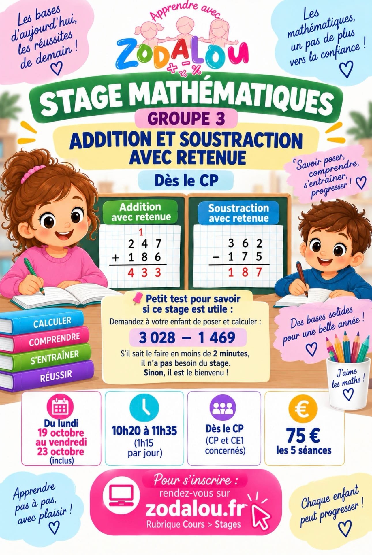 Groupe 3 – Addition et soustraction avec retenue