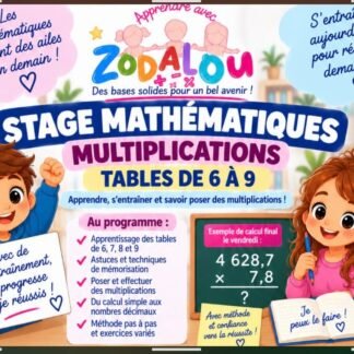 Groupe 4 - multiplication de 6 à 9