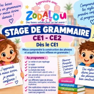 Stage de grammaire – CE1-CE2