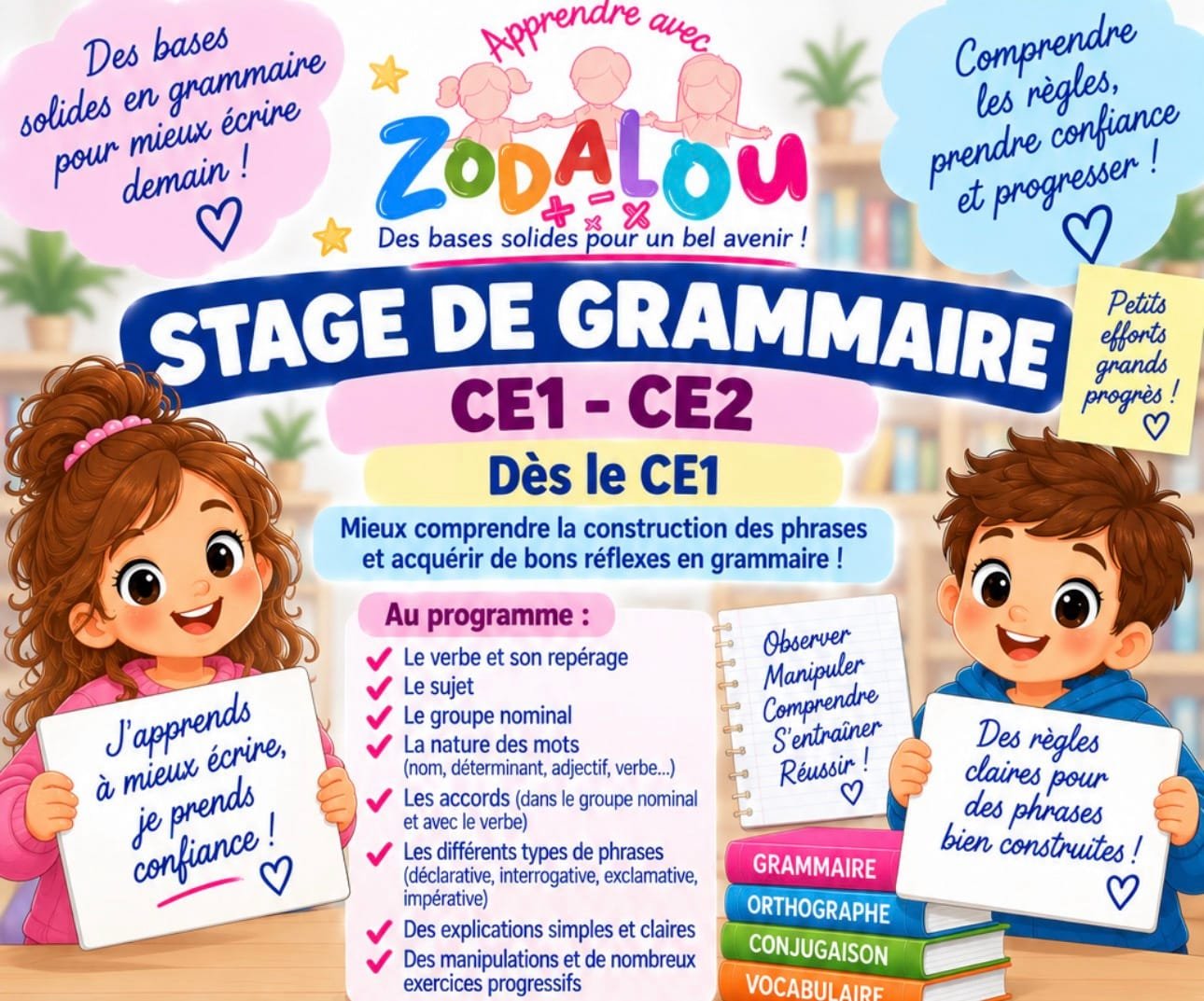 Stage de grammaire – CE1-CE2